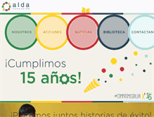 Tablet Screenshot of fundacionalda.org